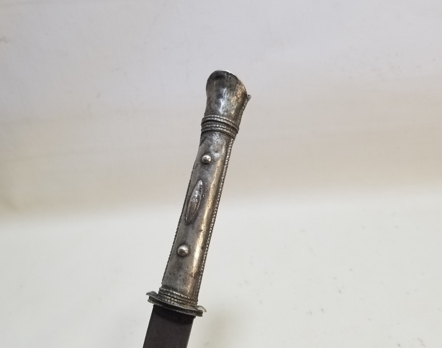 GÜMÜŞ SAPLI OSMANLI DÖNEMİ ÇERKES İŞİ KUŞAK KAMASI