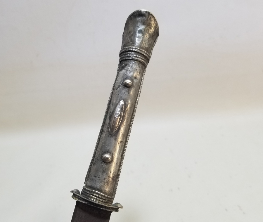 GÜMÜŞ SAPLI OSMANLI DÖNEMİ ÇERKES İŞİ KUŞAK KAMASI