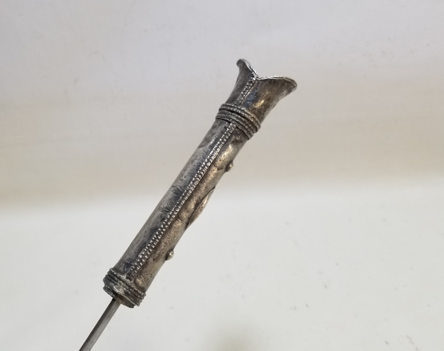 GÜMÜŞ SAPLI OSMANLI DÖNEMİ ÇERKES İŞİ KUŞAK KAMASI