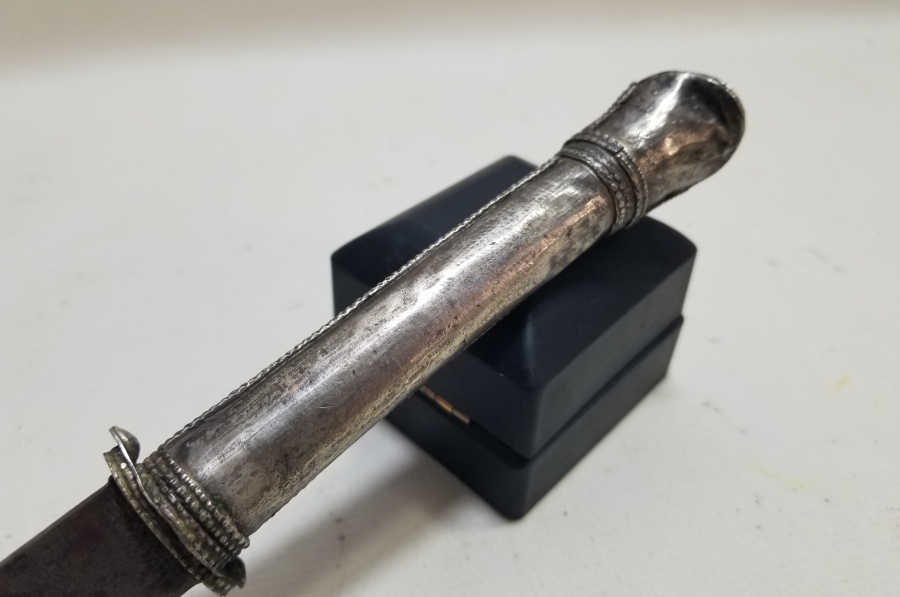 GÜMÜŞ SAPLI OSMANLI DÖNEMİ ÇERKES İŞİ KUŞAK KAMASI