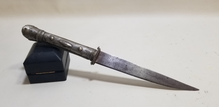 GÜMÜŞ SAPLI OSMANLI DÖNEMİ ÇERKES İŞİ KUŞAK KAMASI