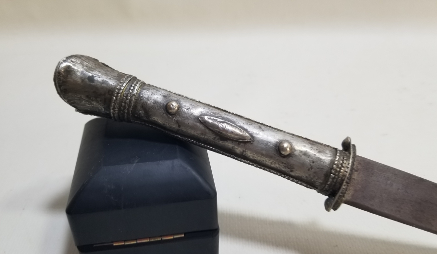 GÜMÜŞ SAPLI OSMANLI DÖNEMİ ÇERKES İŞİ KUŞAK KAMASI