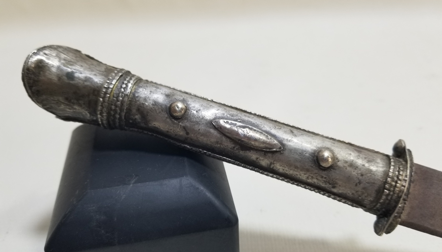 GÜMÜŞ SAPLI OSMANLI DÖNEMİ ÇERKES İŞİ KUŞAK KAMASI