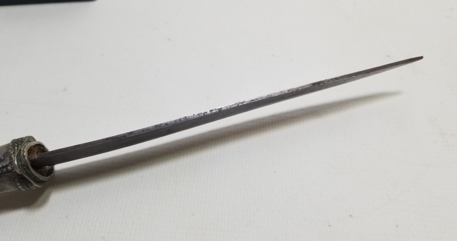 GÜMÜŞ SAPLI OSMANLI DÖNEMİ ÇERKES İŞİ KUŞAK KAMASI