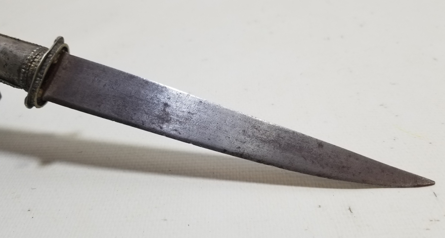 GÜMÜŞ SAPLI OSMANLI DÖNEMİ ÇERKES İŞİ KUŞAK KAMASI