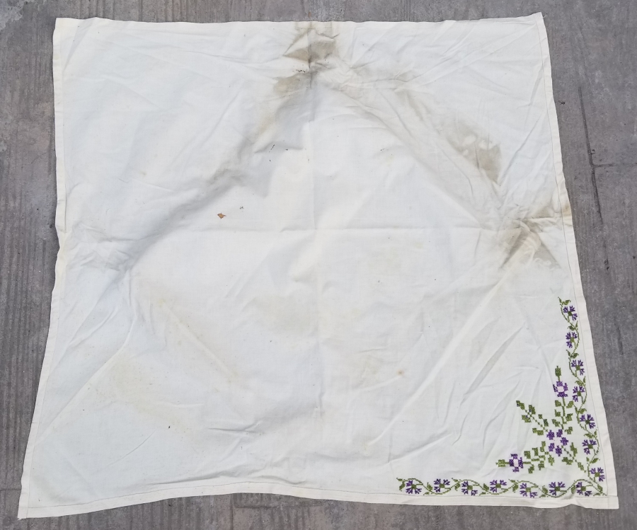 ANTİKA KANAVİÇE İŞÇİLİKLİ GELİN BOHÇASI