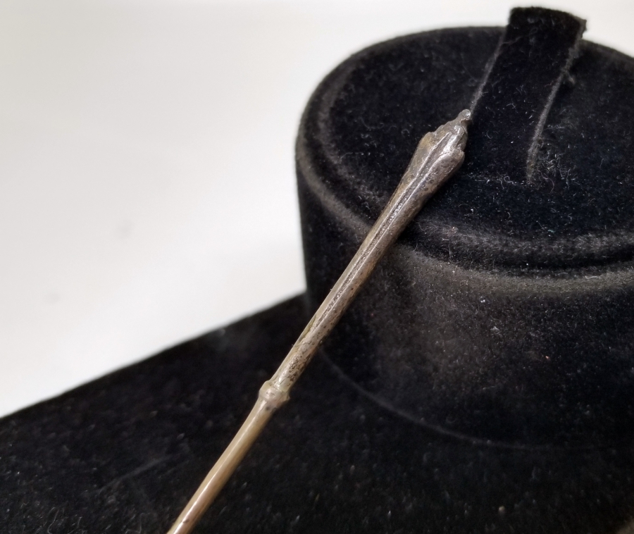 UÇ KISMI LALE FİGÜRLÜ OSMANLI DÖNEMİ GÜMÜŞ İĞNE