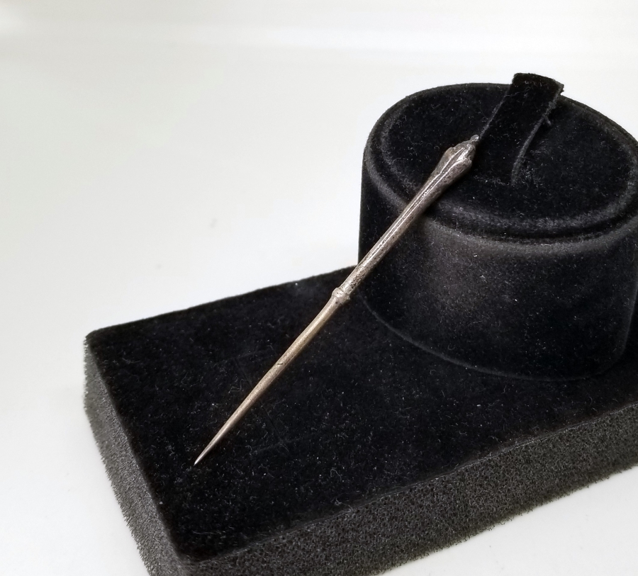 UÇ KISMI LALE FİGÜRLÜ OSMANLI DÖNEMİ GÜMÜŞ İĞNE