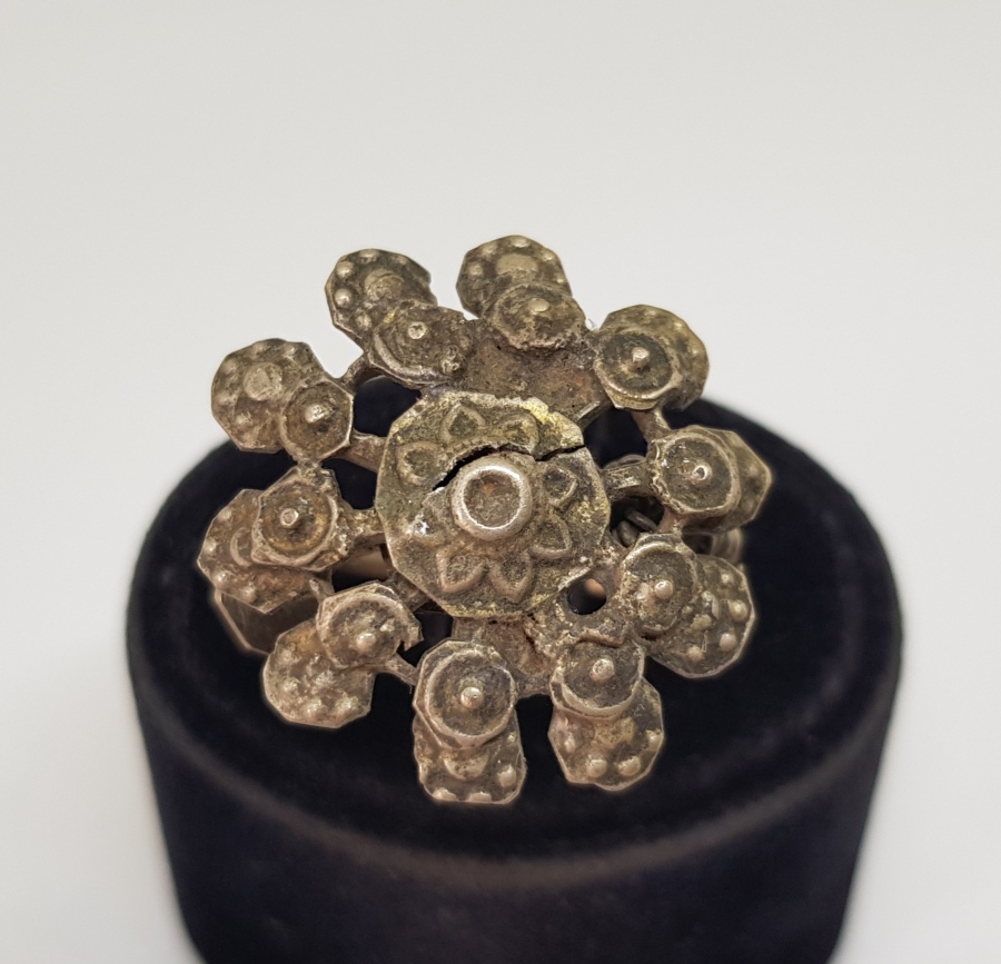 KABARTMA İŞÇİLİKLİ EL YAPIMI OSMANLI DÖNEMİ YÜZÜK