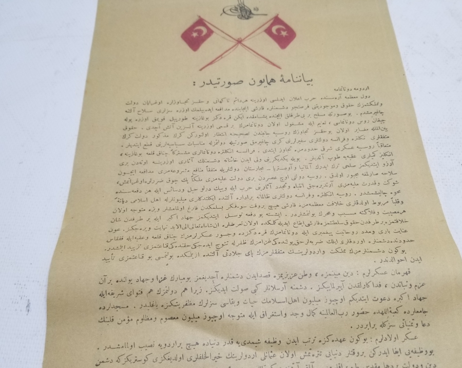 1. DÜNYA SAVAŞI OSMANLICA SEFERBERLİK İLANI VE CİHAD FETVASI