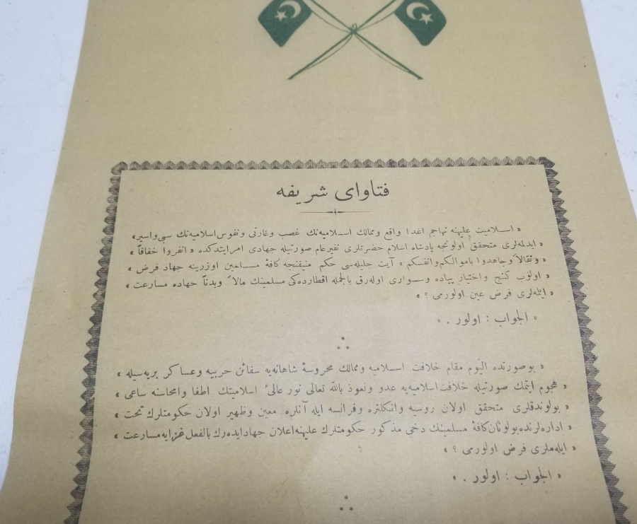 1. DÜNYA SAVAŞI OSMANLICA SEFERBERLİK İLANI VE CİHAD FETVASI