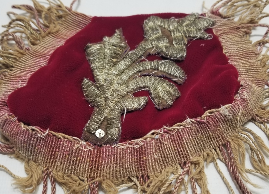 OSMANLI DÖNEMİ SIRMALI KADİFE CEP SAATİ KESESİ