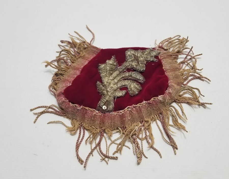 OSMANLI DÖNEMİ SIRMALI KADİFE CEP SAATİ KESESİ