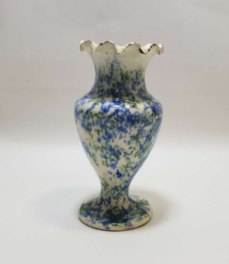 NADİR RENKTE EL BOYAMA İŞÇİLİKLİ ANTİKA KÜTAHYA VAZO