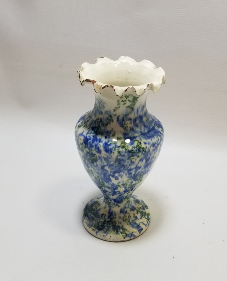 NADİR RENKTE EL BOYAMA İŞÇİLİKLİ ANTİKA KÜTAHYA VAZO