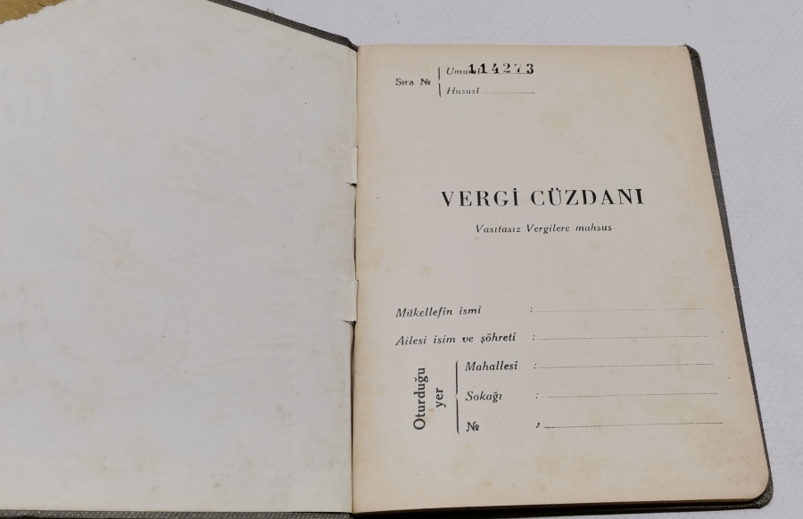ANTİKA VERGİ CÜZDANI