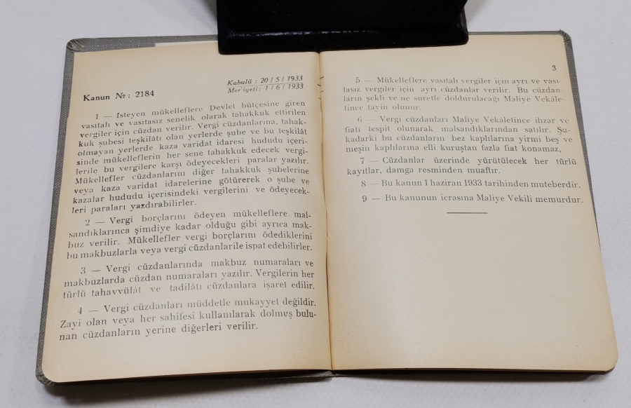 ANTİKA VERGİ CÜZDANI