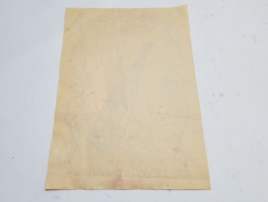 OSMANLI DÖNEMİ ÇOK NADİR BOMONTİ BİRA REKLAMI AFİŞİ