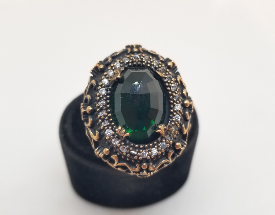 HÜRREM MODEL KABARTMA İŞÇİLİKLİ BÜYÜK BOY YÜZÜK