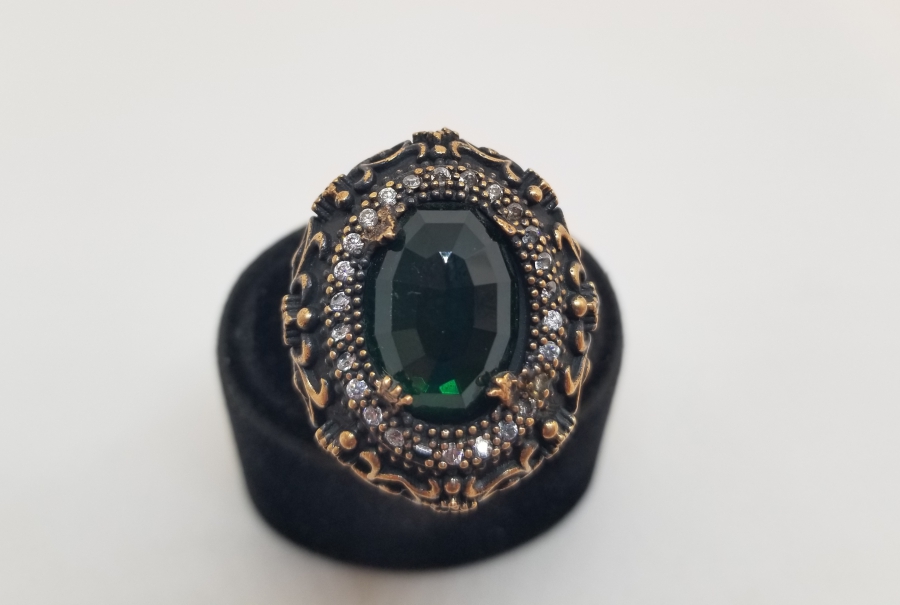 HÜRREM MODEL KABARTMA İŞÇİLİKLİ BÜYÜK BOY YÜZÜK