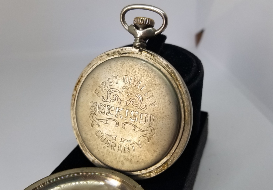 TEPEDEN KURMALI ANTİKA SERKISOF MARKA CEP SAATİ