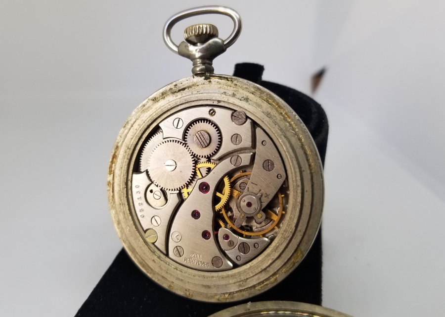 TEPEDEN KURMALI ANTİKA SERKISOF MARKA CEP SAATİ