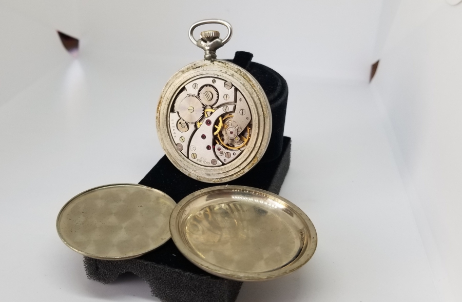 TEPEDEN KURMALI ANTİKA SERKISOF MARKA CEP SAATİ