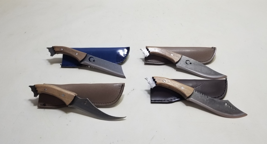 EL YAPIMI 4 ADET KAMPÇI BIÇAĞI