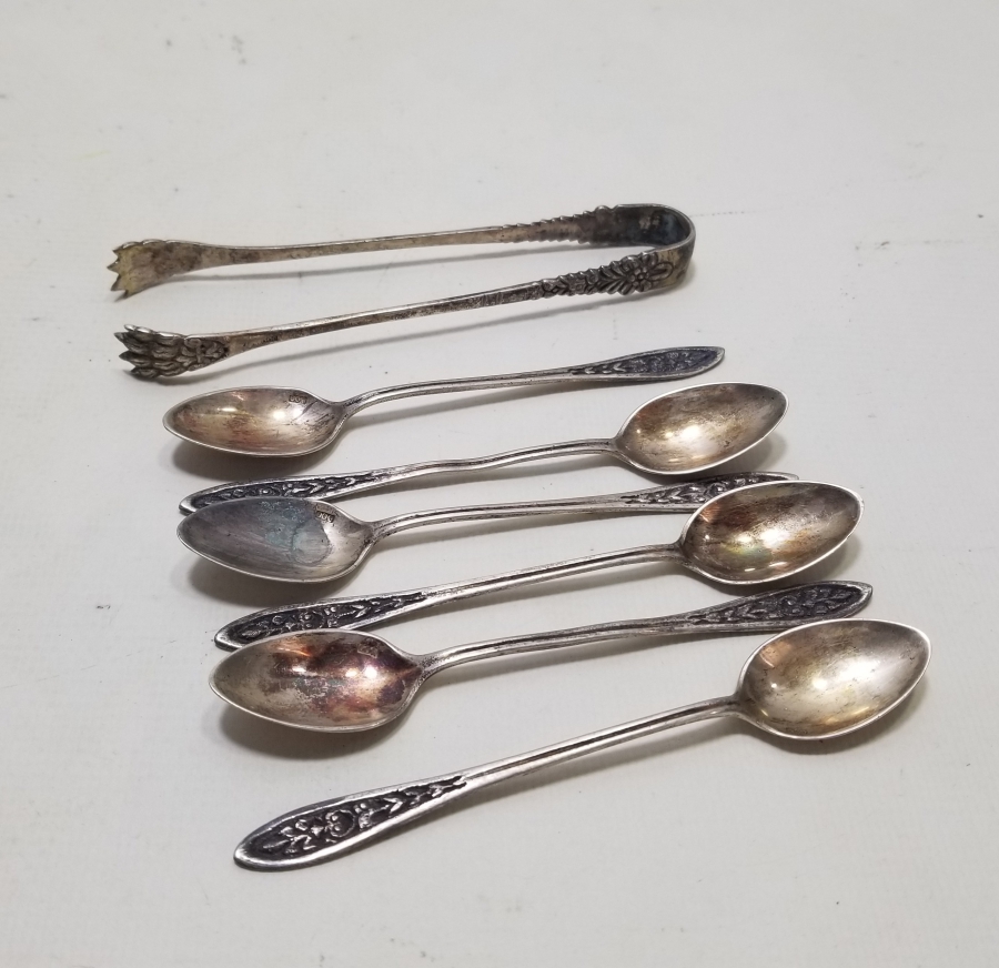 ANTİKA GÜMÜŞ ÇAY TAKIMI