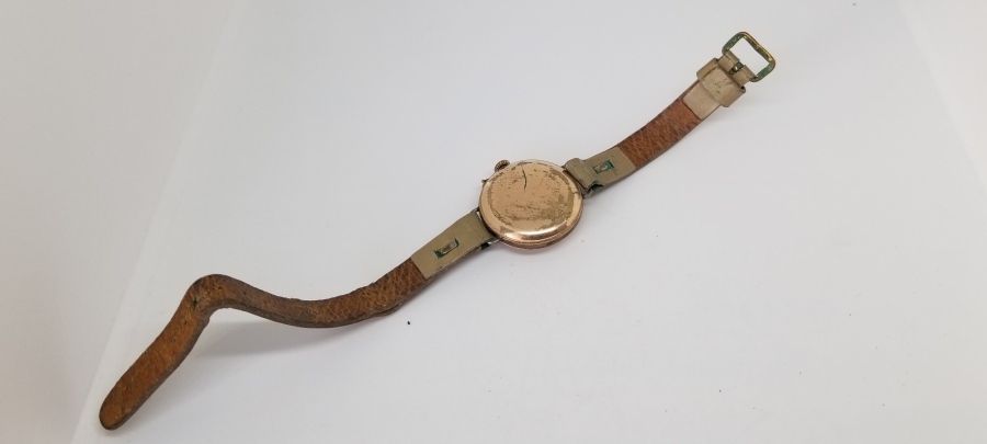 NADİR TİPTE OSMANLI DÖNEMİ ALTIN KAPLAMA KOL SAATİ