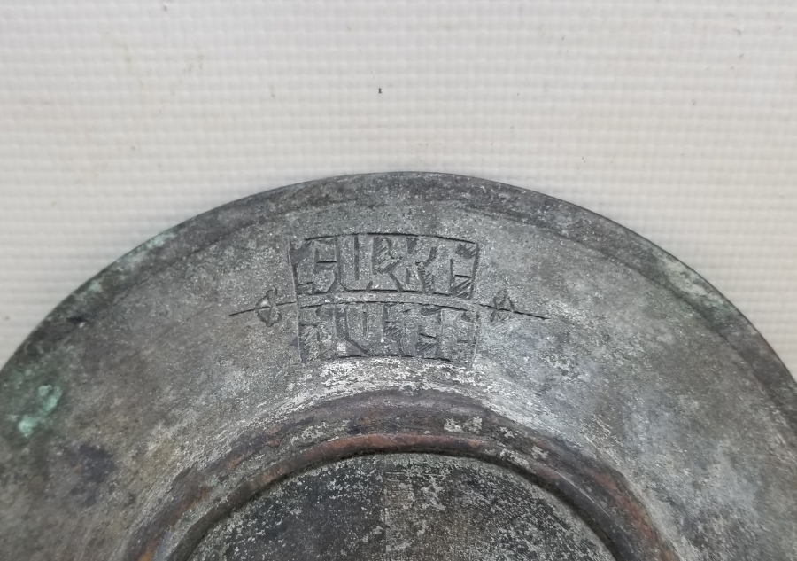 ARKASI ERMENİCE YAZILI NADİR BOYDA OSMANLI DÖNEMİ KAYMAK TABAĞI