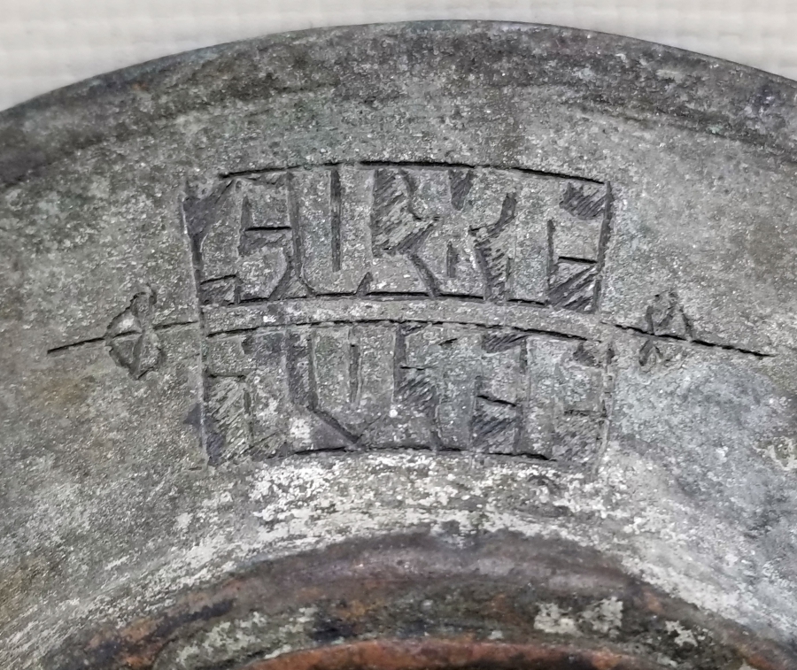 ARKASI ERMENİCE YAZILI NADİR BOYDA OSMANLI DÖNEMİ KAYMAK TABAĞI