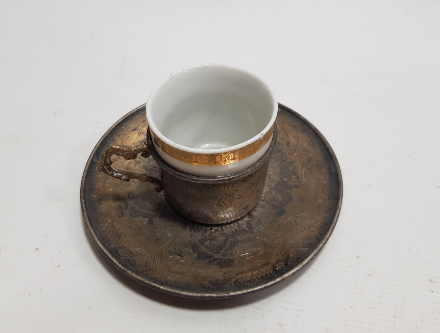 OSMANLI DÖNEMİ GÜMÜŞ KAHVE TAKIMI