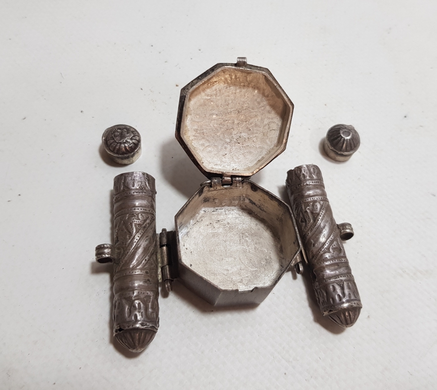 OSMANLI DÖNEMİ NADİR TİPTE GÜMÜŞ PAZUBENT