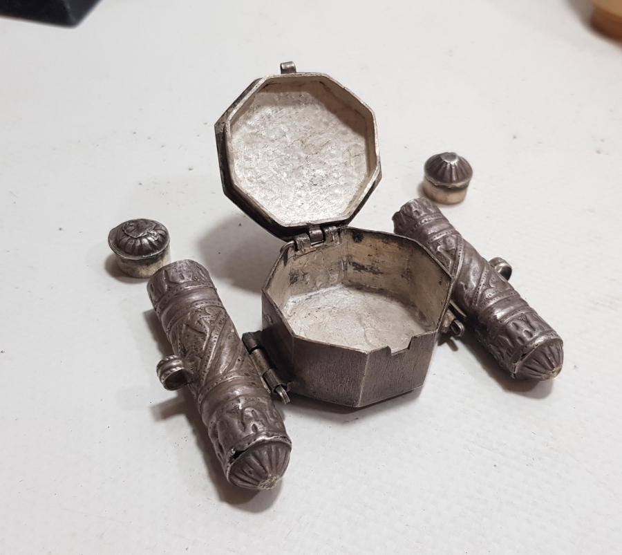 OSMANLI DÖNEMİ NADİR TİPTE GÜMÜŞ PAZUBENT