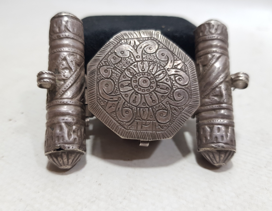 OSMANLI DÖNEMİ NADİR TİPTE GÜMÜŞ PAZUBENT