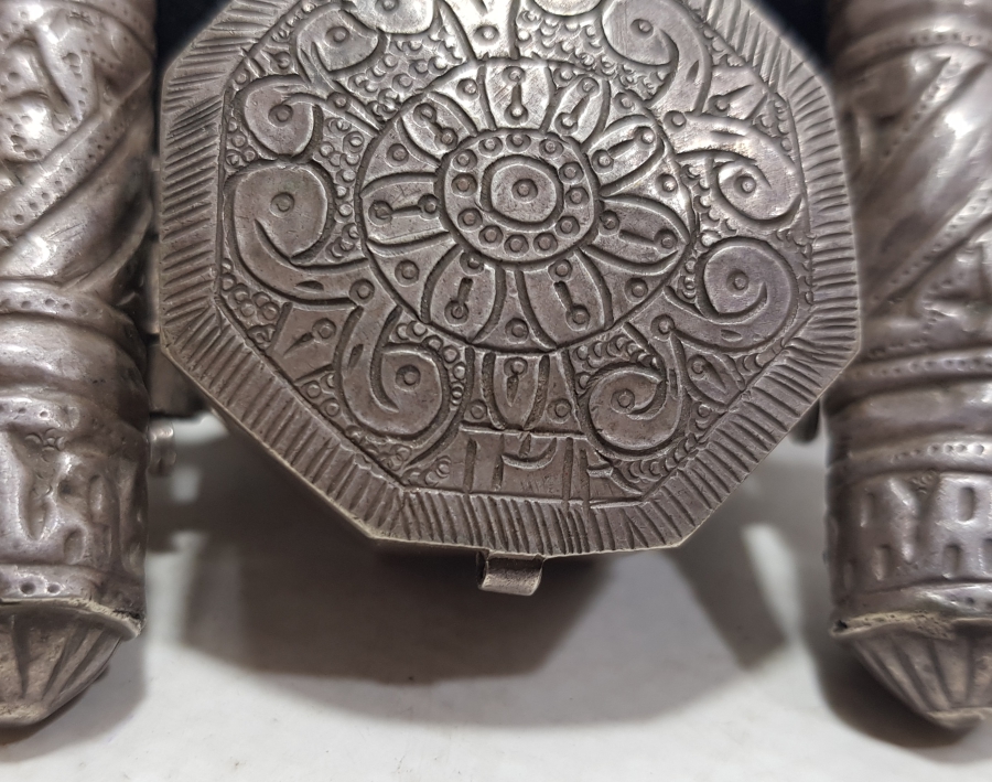 OSMANLI DÖNEMİ NADİR TİPTE GÜMÜŞ PAZUBENT