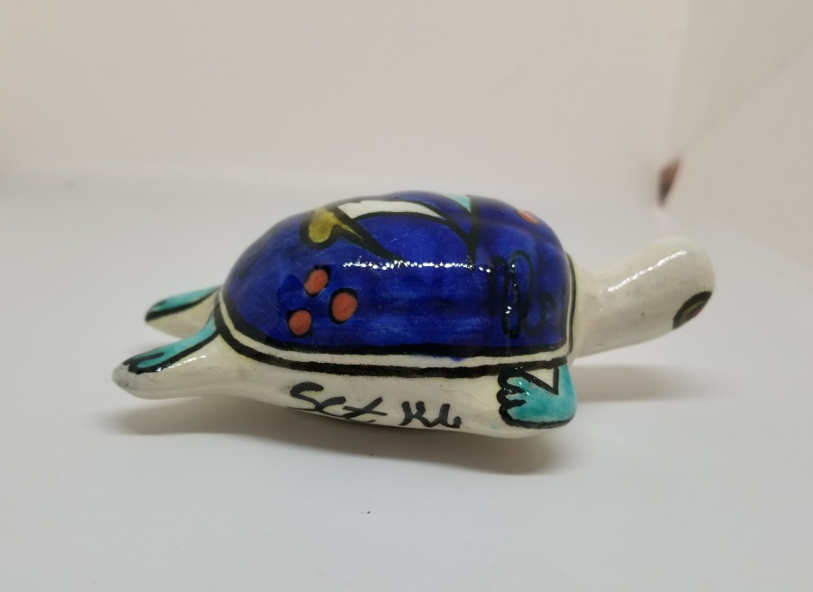 SITKI USTA İMZALI NADİR KAPLUMBAĞA FİGÜRÜ SERAMİK BİBLO
