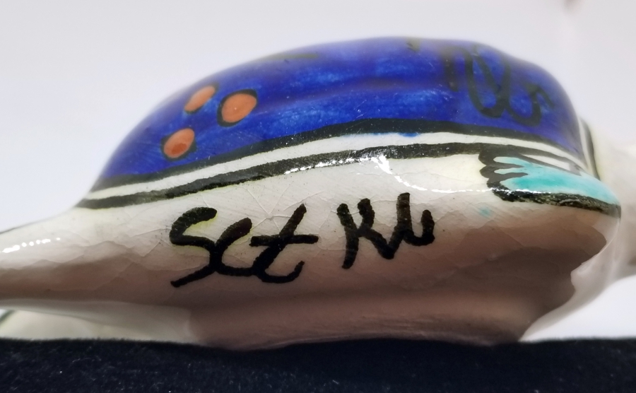 SITKI USTA İMZALI NADİR KAPLUMBAĞA FİGÜRÜ SERAMİK BİBLO