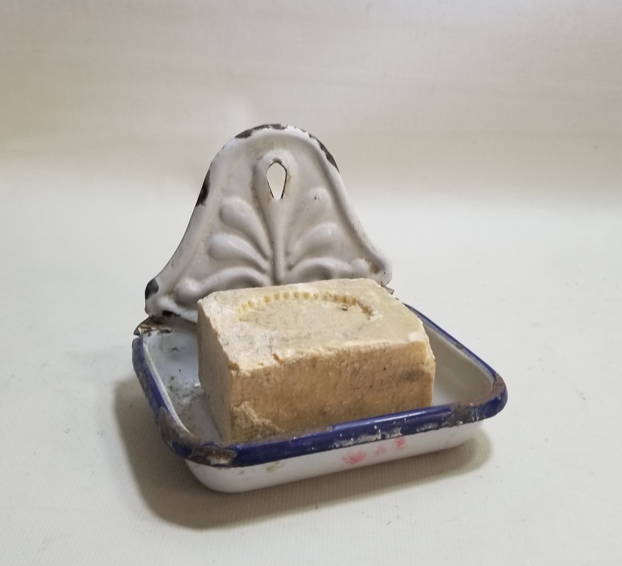 ANTİKA EMAYE SABUNLUK VE SABUN