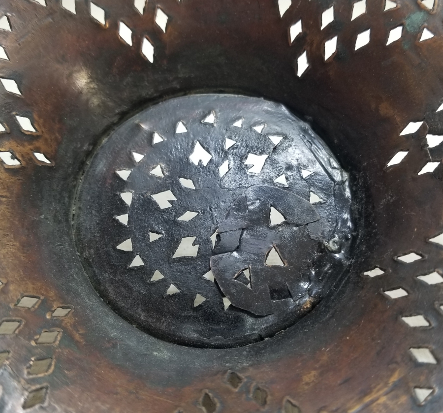 TESTERE İŞÇİLİKLİ OSMANLI DÖNEMİ KUBBELİ LENGER SÜZGECİ