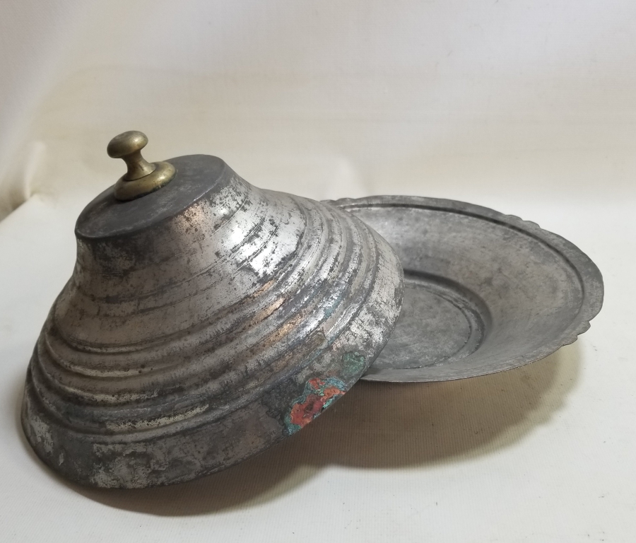 OSMANLI DÖNEMİ TEKKE İŞİ KUBBELİ FORMLU KAPAKLI LENGER