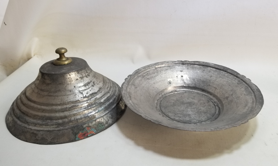 OSMANLI DÖNEMİ TEKKE İŞİ KUBBELİ FORMLU KAPAKLI LENGER