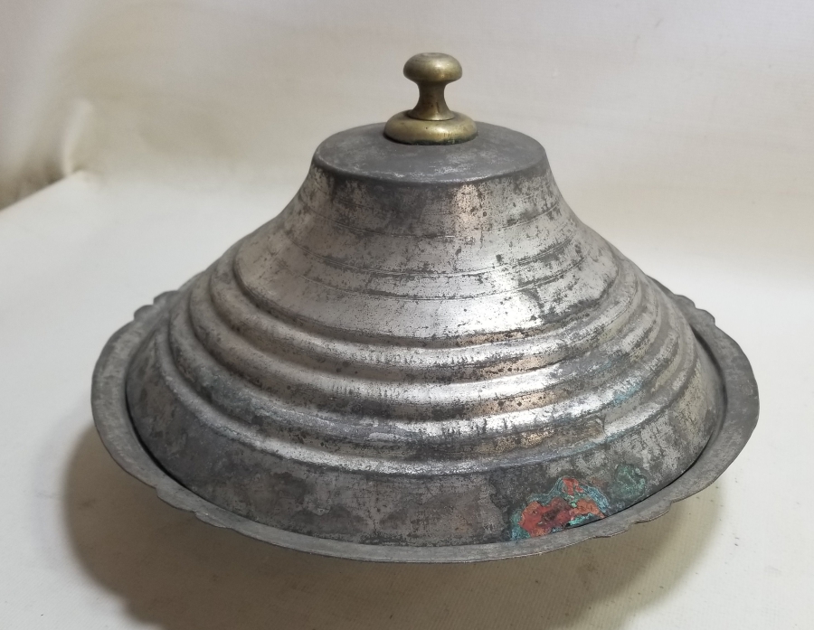 OSMANLI DÖNEMİ TEKKE İŞİ KUBBELİ FORMLU KAPAKLI LENGER