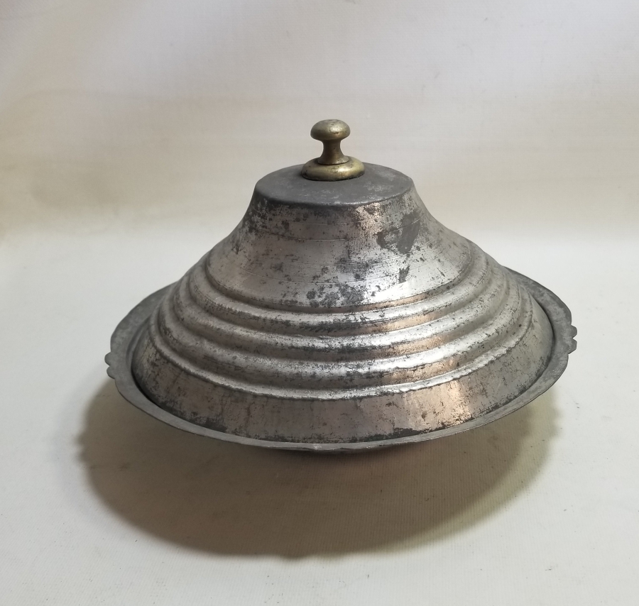 OSMANLI DÖNEMİ TEKKE İŞİ KUBBELİ FORMLU KAPAKLI LENGER