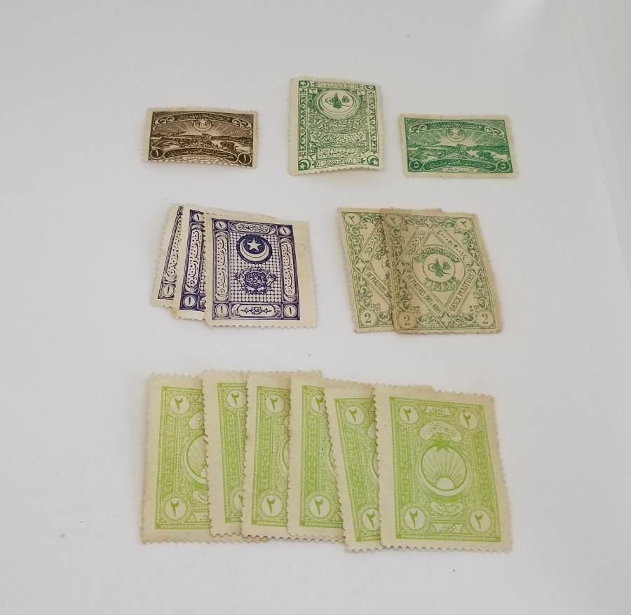 OSMANLI DÖNEMİ POSTADAN GEÇMEMİŞ PUL LOTU