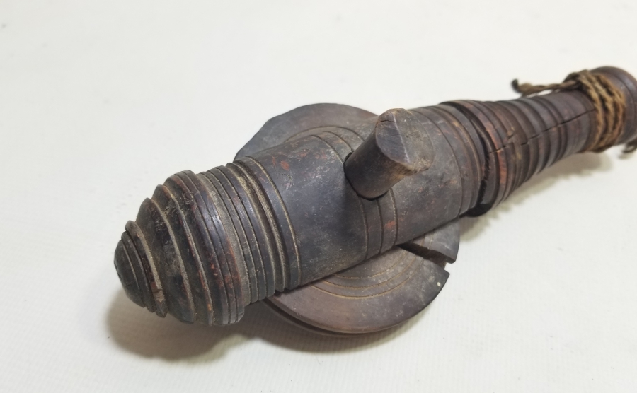 OSMANLI DÖNEMİ AHŞAP EL YAPIMI DOKUMA TEZGAHI MAKARASI