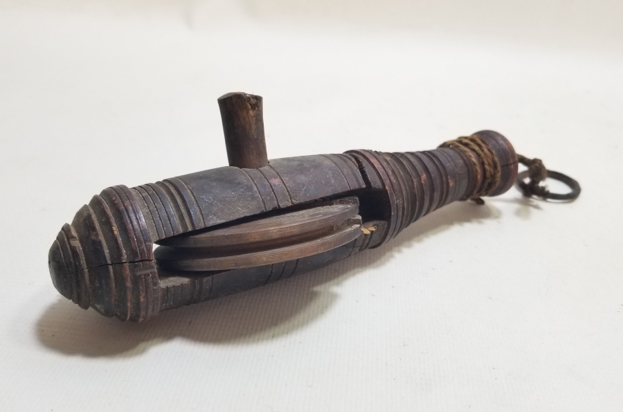 OSMANLI DÖNEMİ AHŞAP EL YAPIMI DOKUMA TEZGAHI MAKARASI