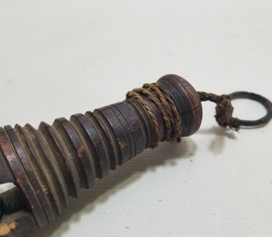 OSMANLI DÖNEMİ AHŞAP EL YAPIMI DOKUMA TEZGAHI MAKARASI