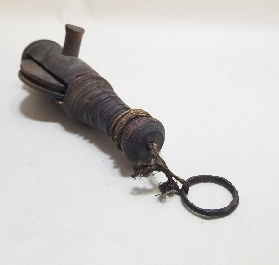 OSMANLI DÖNEMİ AHŞAP EL YAPIMI DOKUMA TEZGAHI MAKARASI